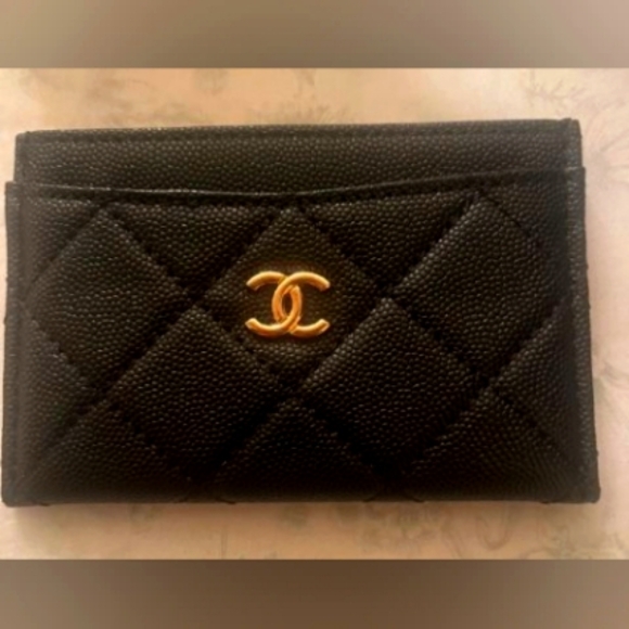 CHANEL | Bags | Chanel Vip Card Holder Wallet Gold | Poshmark